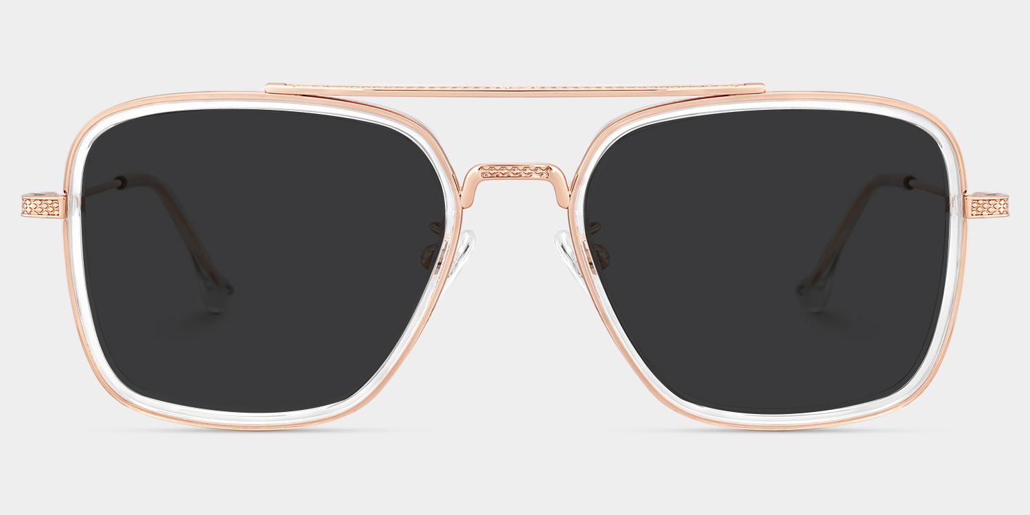 Nayeli Clear Aviator Polarized Sunglasses for Driving | ZEELOOL0