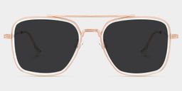 Nayeli Clear Aviator Sunglasses0