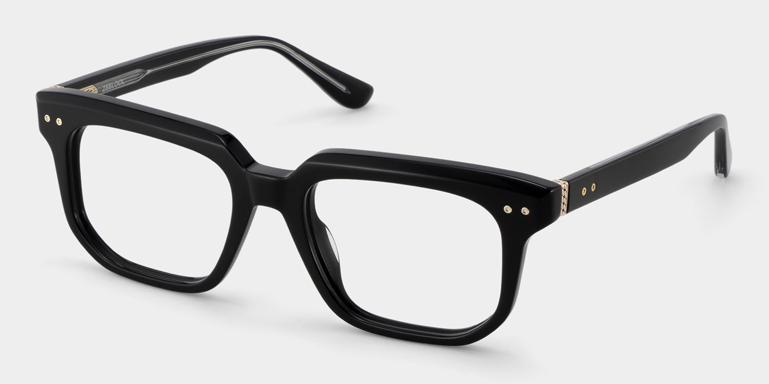 Michael Square Black Transparent Glasses for Men | ZEELOOL