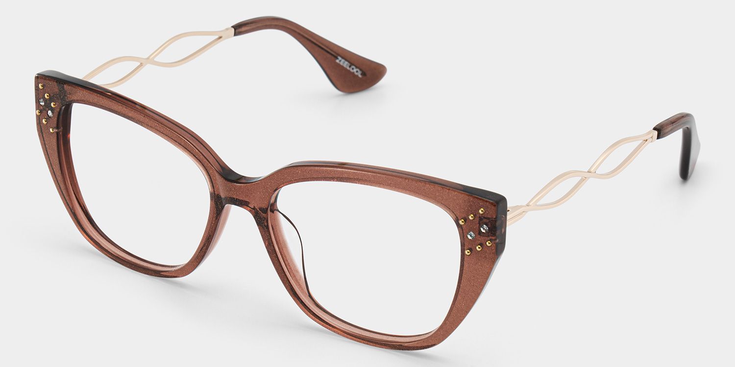 Alma Butterfly Brown Maroon Glasses Frames for Women| ZEELOOL