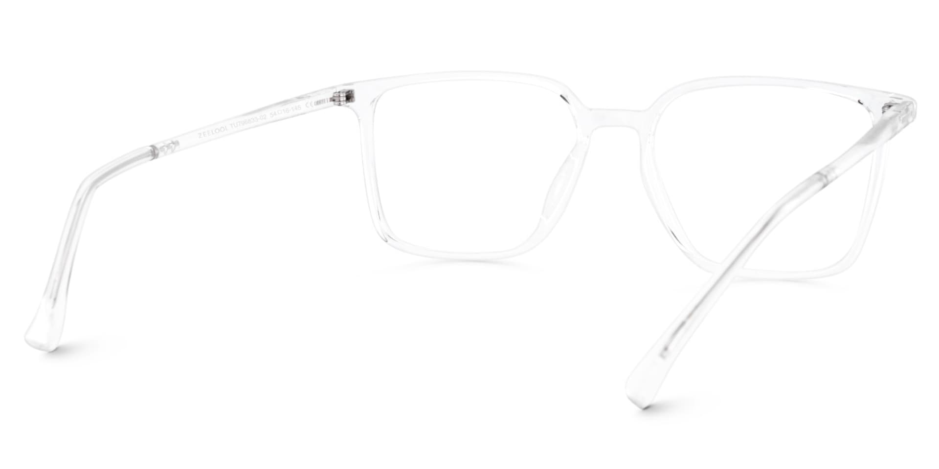 Raytina Square Crystal Glasses | Zeelool Glasses4