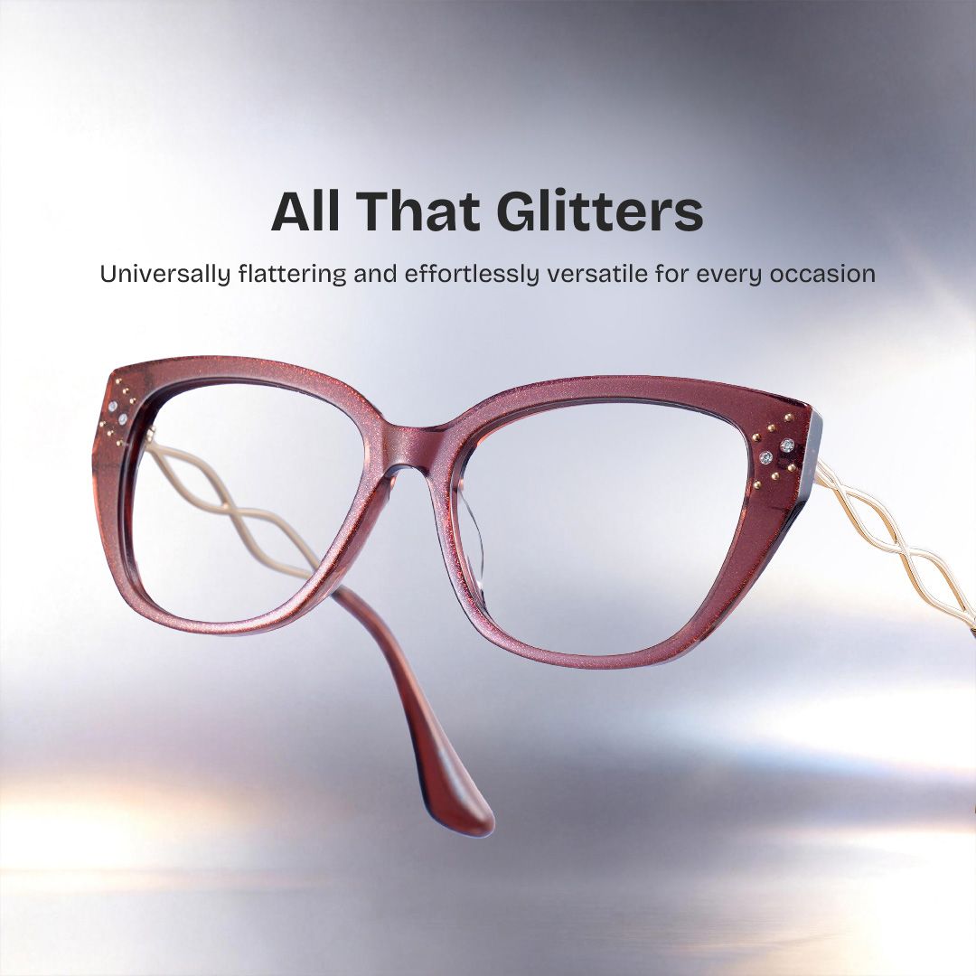 Alma Butterfly Brown Maroon Glasses Frames for Women| ZEELOOL0