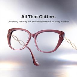 Alma Butterfly Brown Glasses0