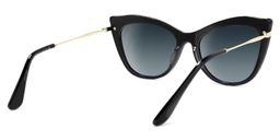 Indira Cat Eye Black Sunglasses4