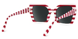 Pavia Butterfly Red Striped Glasses3