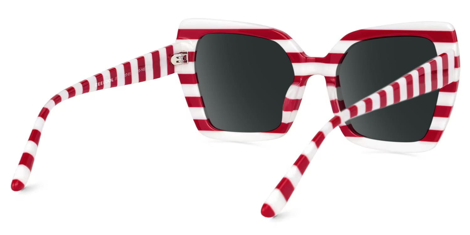 Pavia Butterfly Red Striped Glasses3