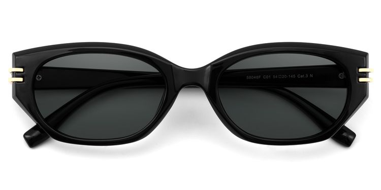 Lagoona Cat Eye Black Sunglasses