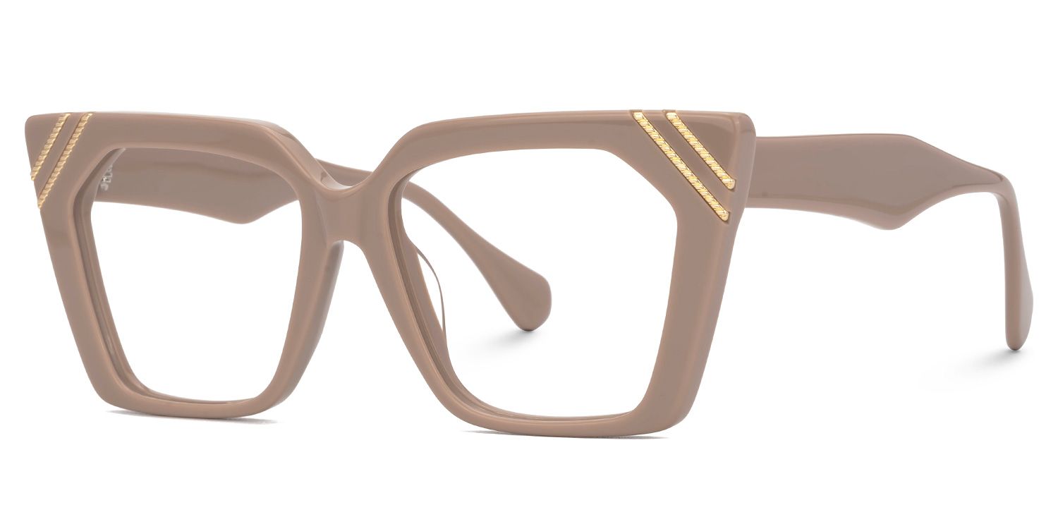 Darcillia Eyeglasses in Brown Cateye Design | Zeelool1