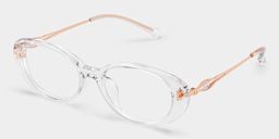 Blaire Oval Clear Glasses3