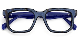 Keylin Rectangle Blue Glasses2