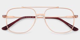 Poppy Gold Aviator Glasses2