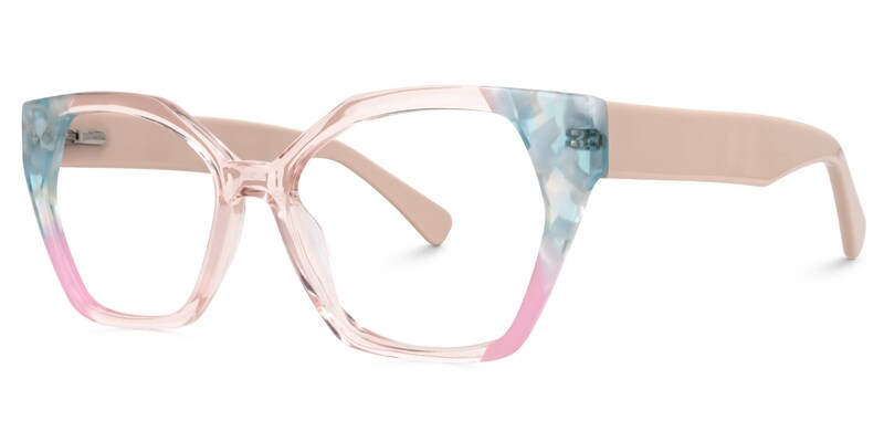 Cateye Chelly Champagne Glasses deals -Zeelool Glasses1