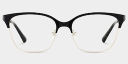 Vera Browline Black Gold Glasses1