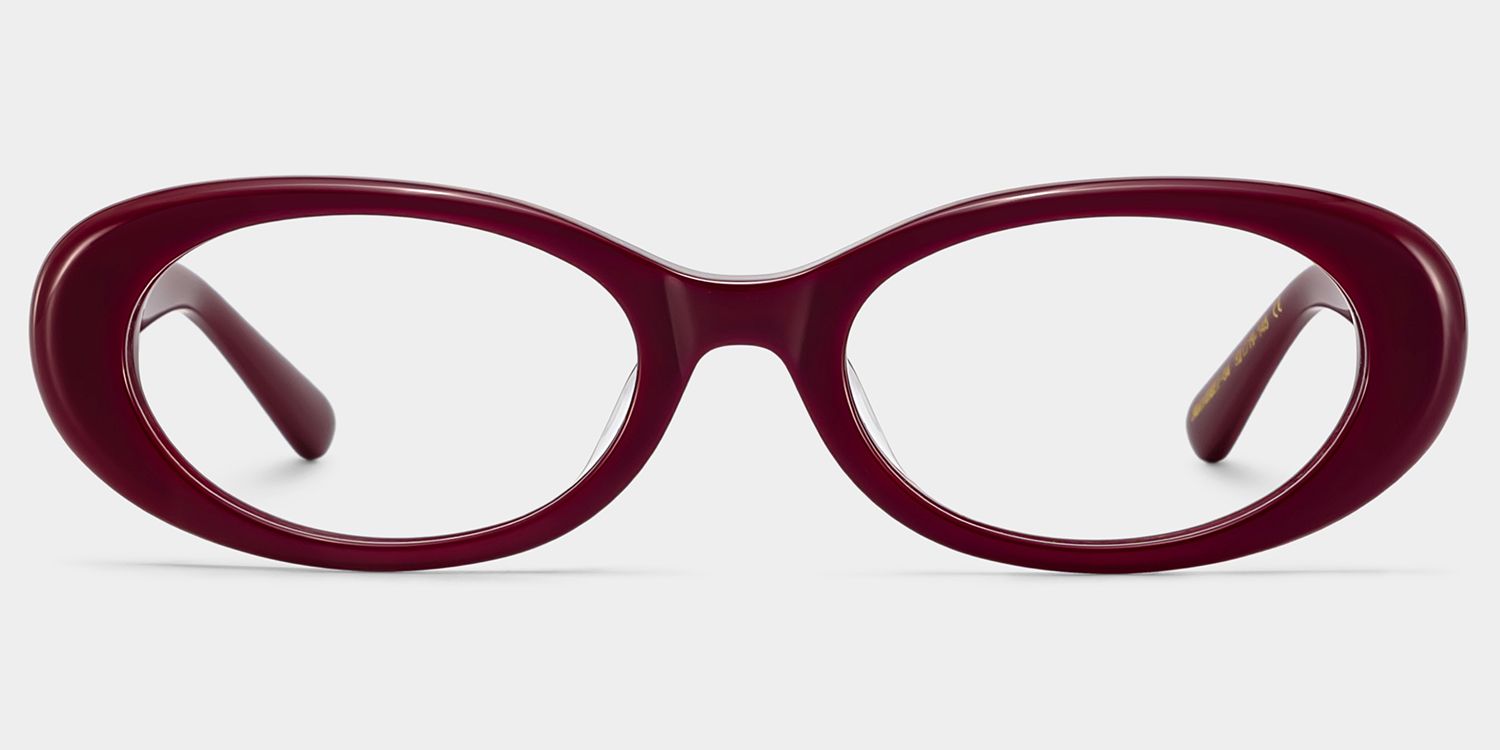 ZEELOOL x Aimee Song The 90s Red Oval Glasses1