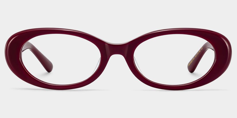 The 90s Red Oval Glasses