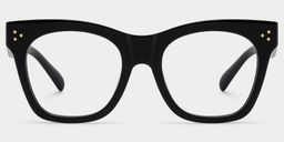 Gordon Rectangle Black Glasses0