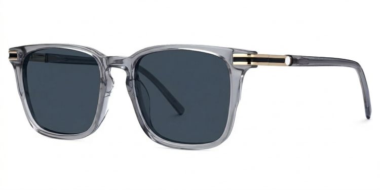 Kornelia Square Gray Glasses