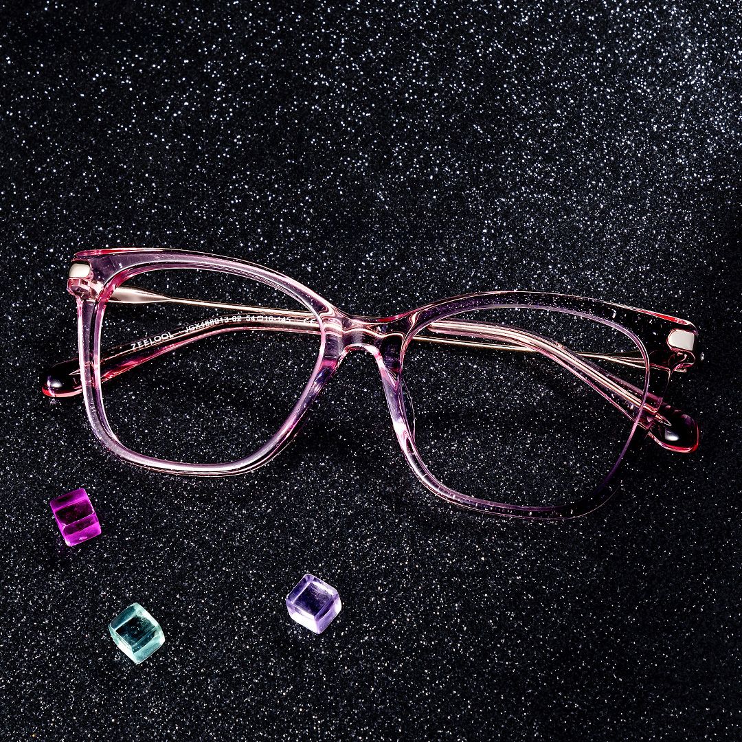 Pink Frame Eyeglasses, Butterfly Glasses0