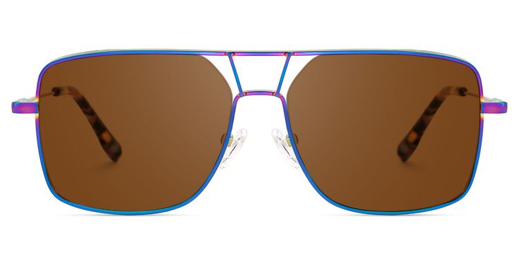Bowdry Aviator Iridescent Sunglasses