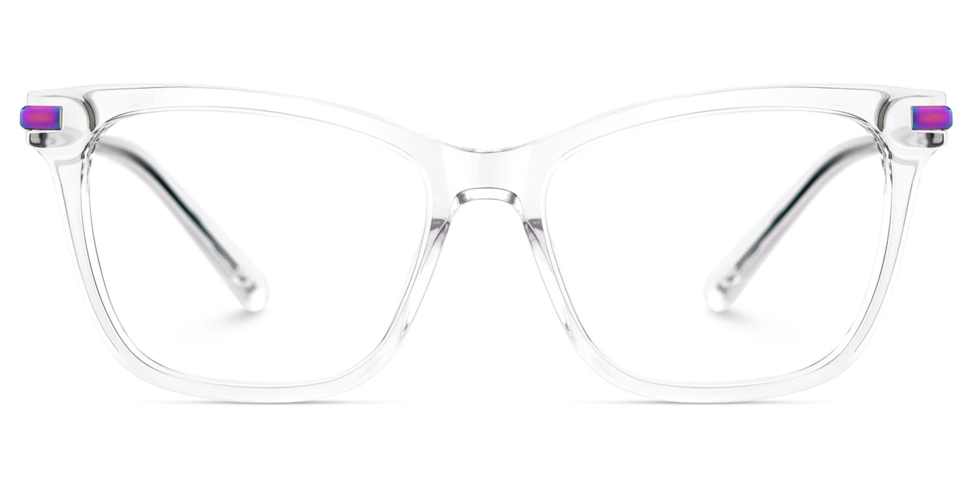 Eliot Rectangle Eyewear with Crystals1