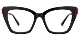 Estwick Butterfly Black Glasses0