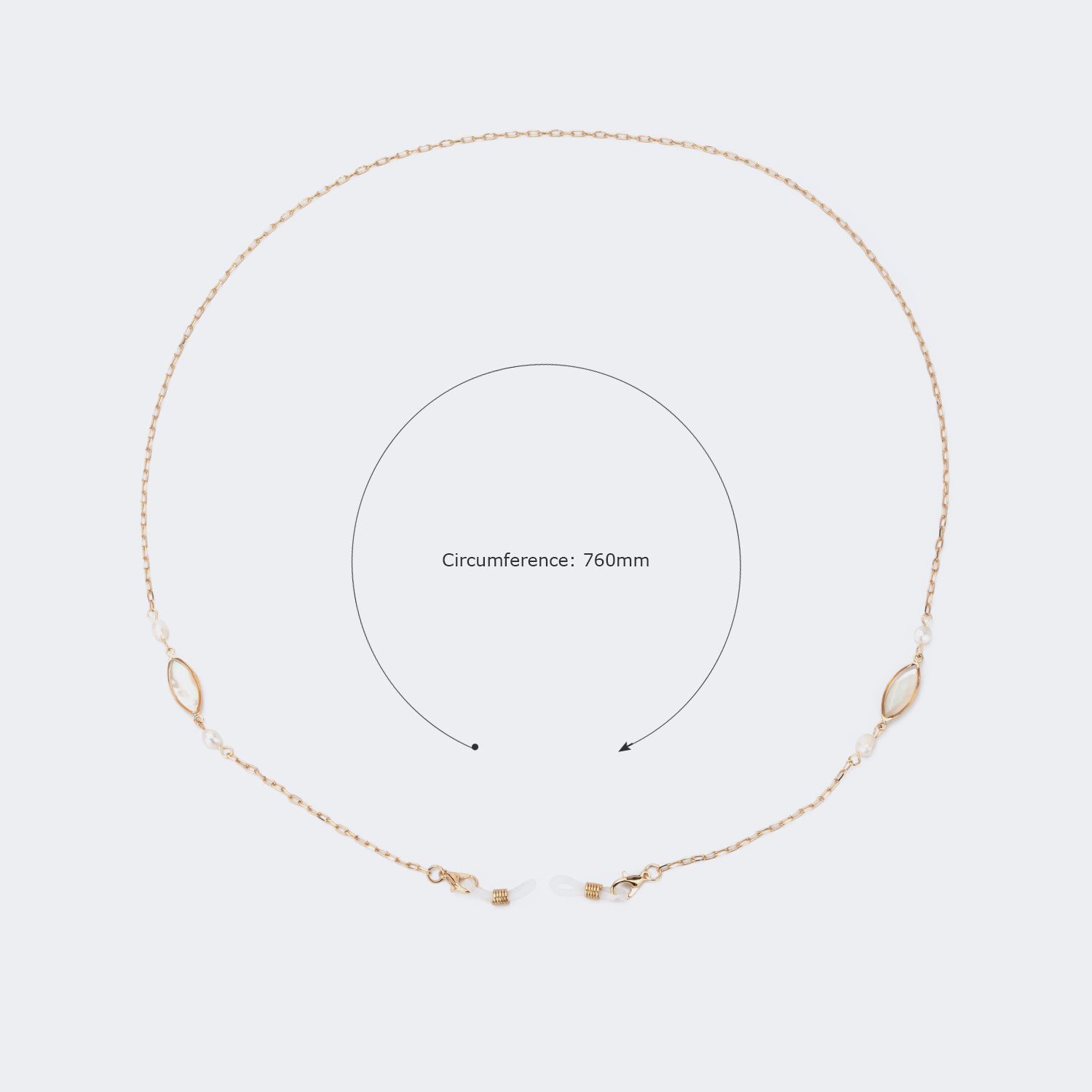 Fashion Eyeglasses Gold Eyeglasses Chains Accessories on Zeelool2