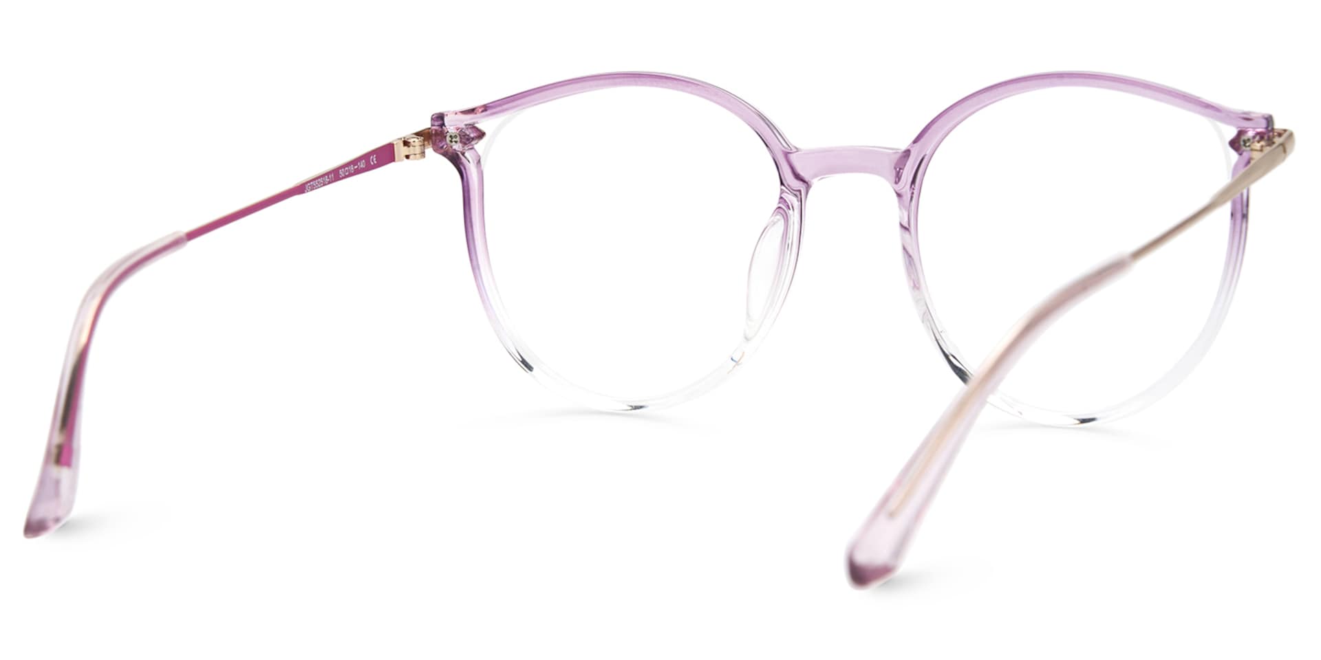 Caylan Round Purple Designer Eyeglass Frames3