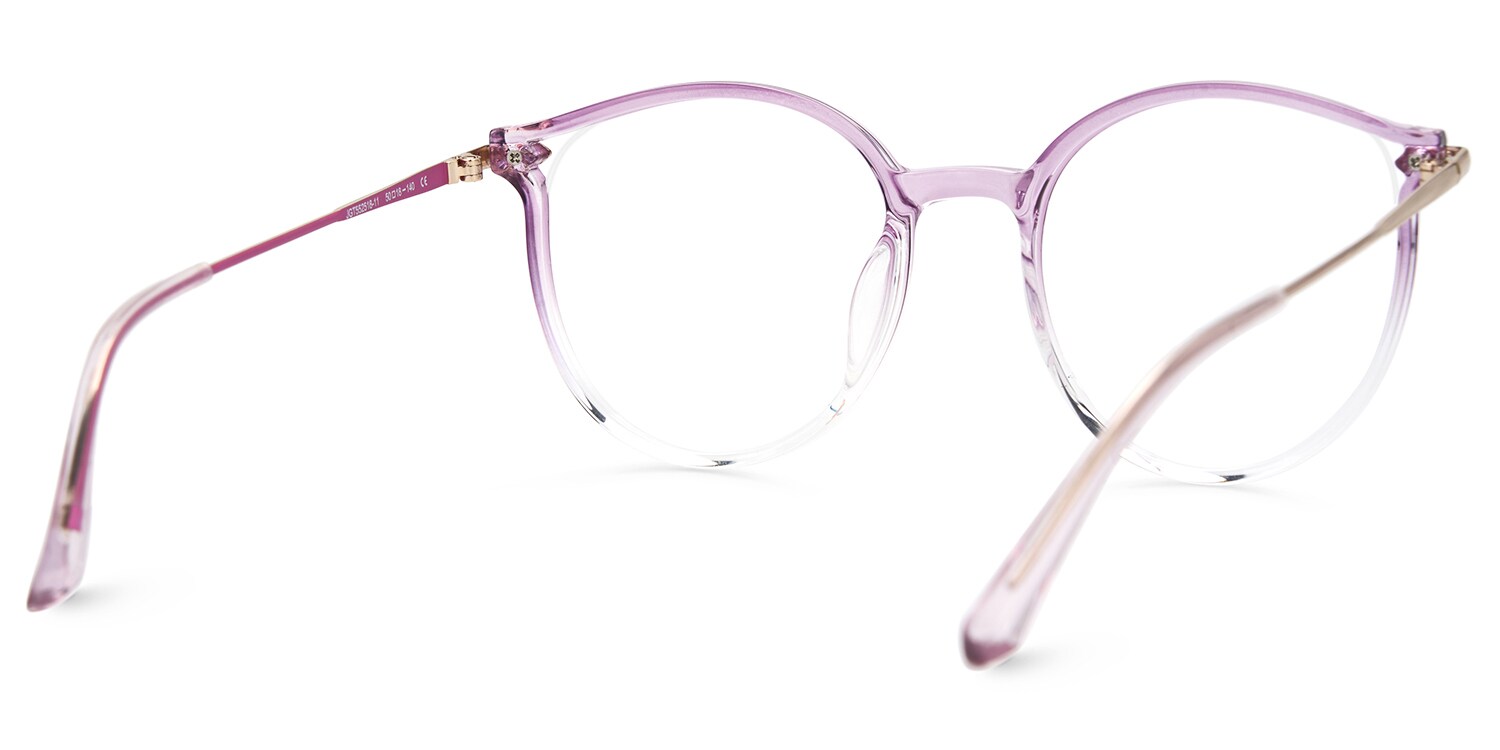 Caylan Round Purple Designer Eyeglass Frames3