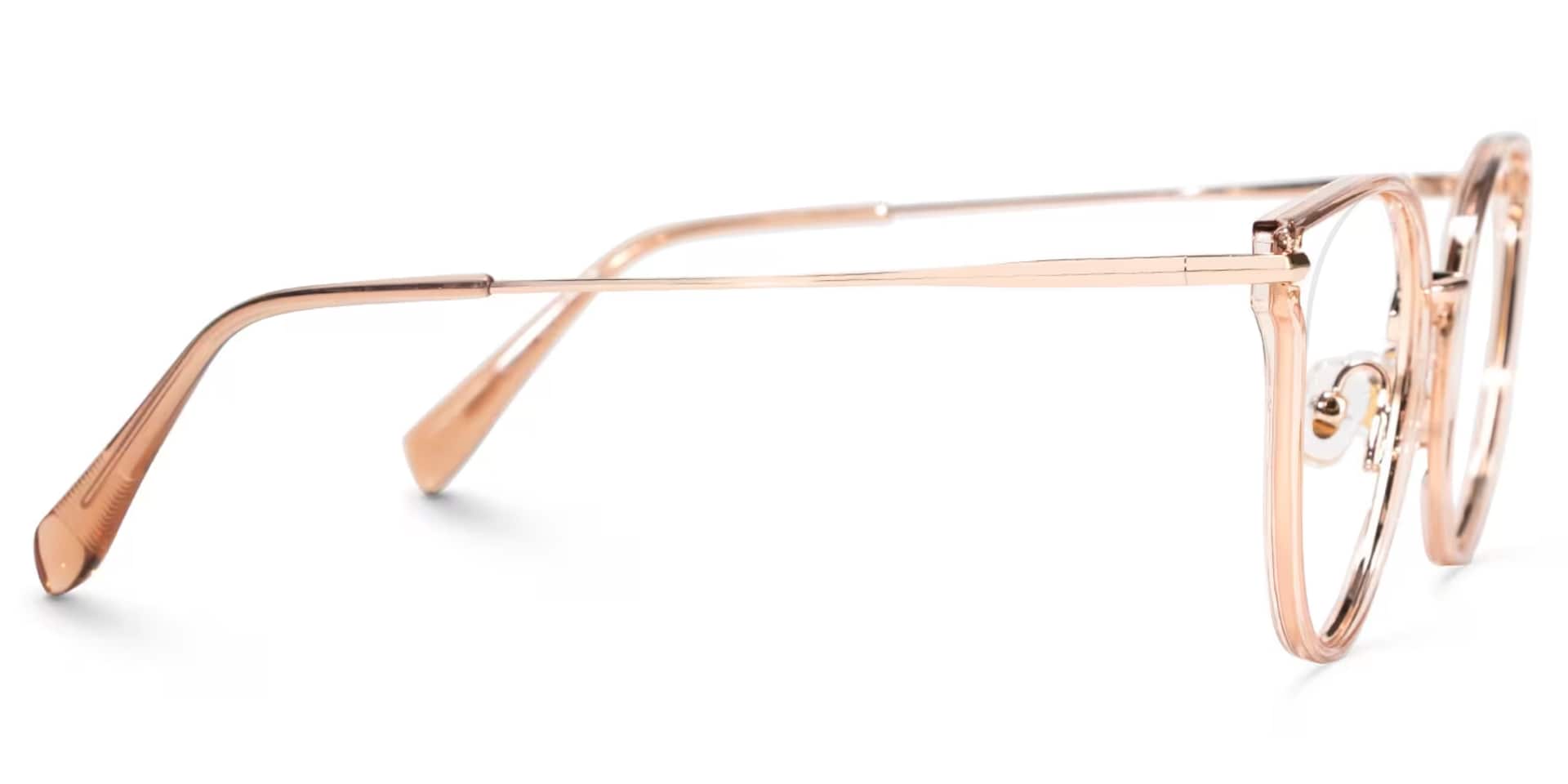 Latifa Cateye Champagne Glasses | Zeelool Glasses2