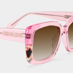 Palma Pink Square Sunglasses6