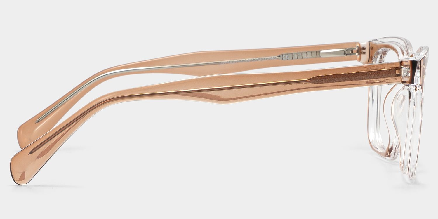 Liam Brown Rectangle TR90 Frame Glasses for Women | ZEELOOL