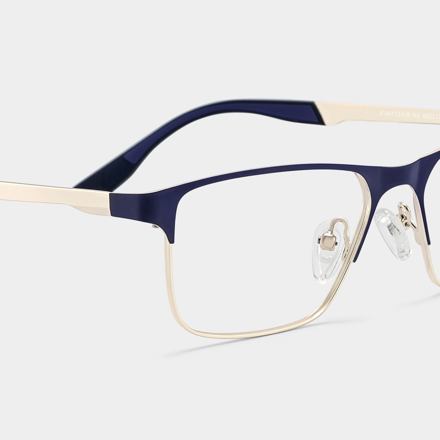 Kellen Browline Blue Eyeglass Frame Design for Men | ZEELOOL5