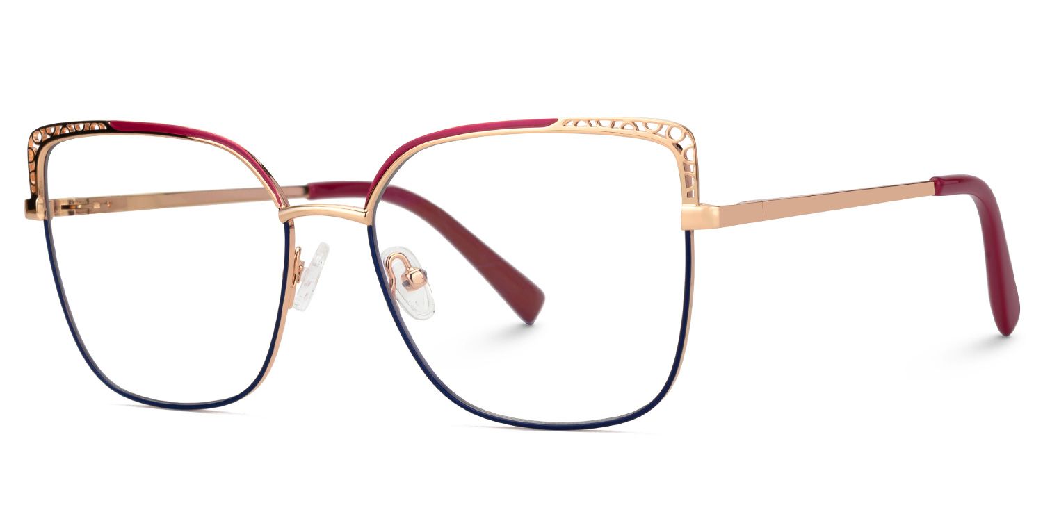 Marlisa Square Blue Full-Frame Glasses | Zeelool1