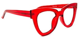 Yaser Cateye Red Glasses4