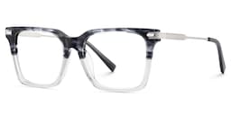Greain Rectangle Two-Tone Glasses3