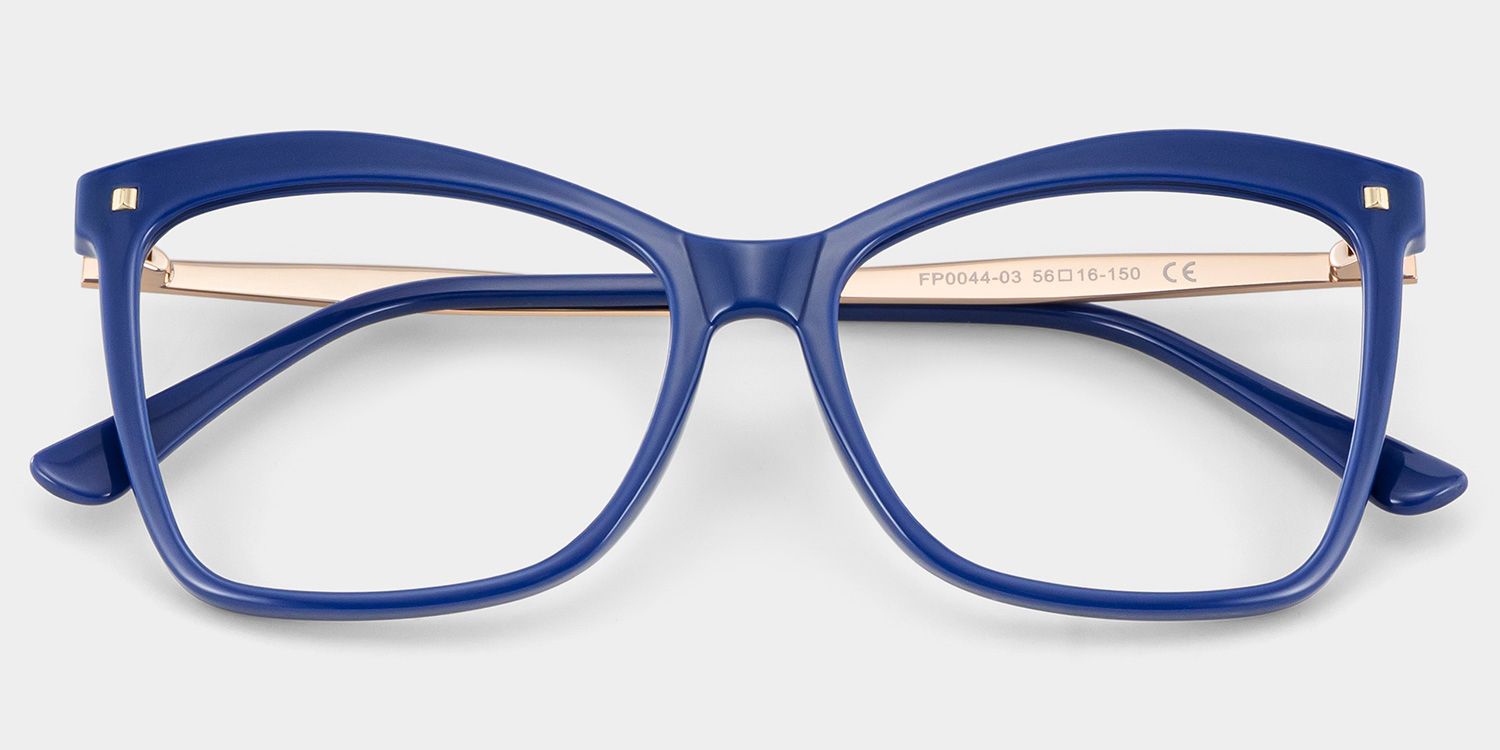 Isaebella Butterfly Blue Frame Glasses for Women | ZEELOOL1