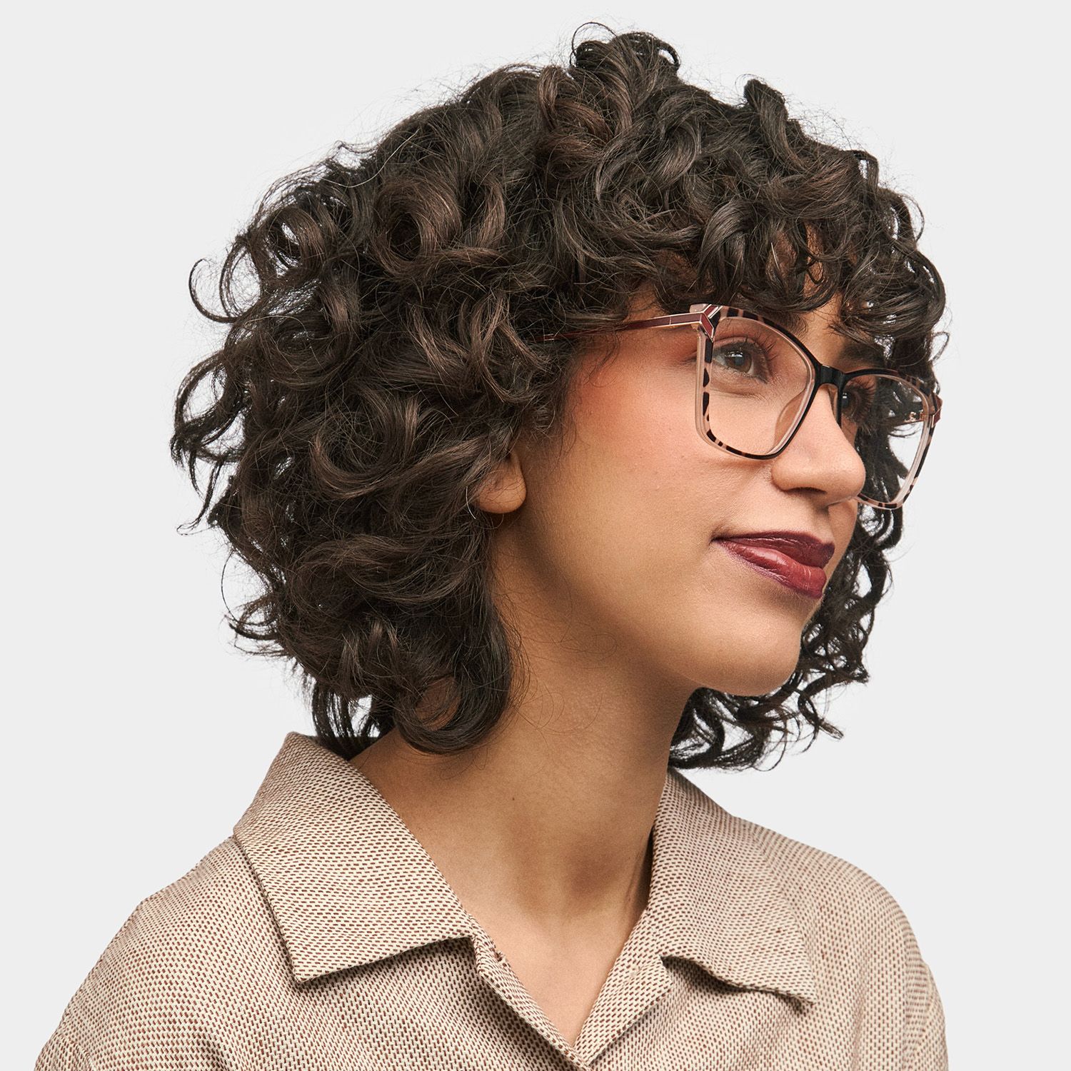 Tricee Square Tortoise shell Eyeglass Frames For Women | ZEELOOL0