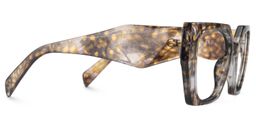 Sileidy Geometric Yellow-Floral Glasses2