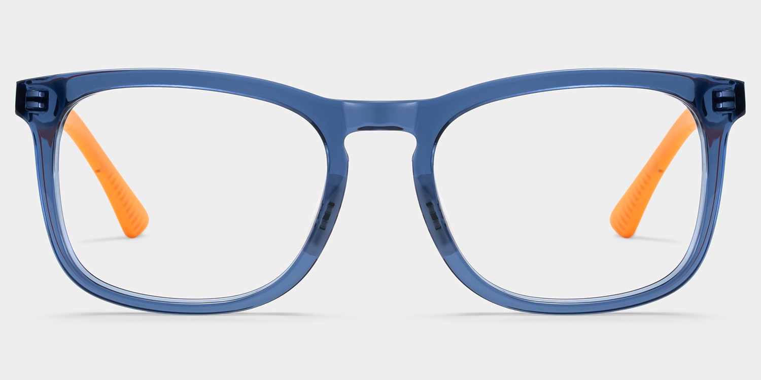 小物 TSS SQUARE YELLOW CLEAR FRAME LIGHT BLUE Aviator Salem Blue Color Frame Glasses | Zeelool
