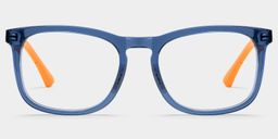 Glide Dark Blue Square Glasses0