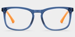 Glide Square Dark Blue Glasses0