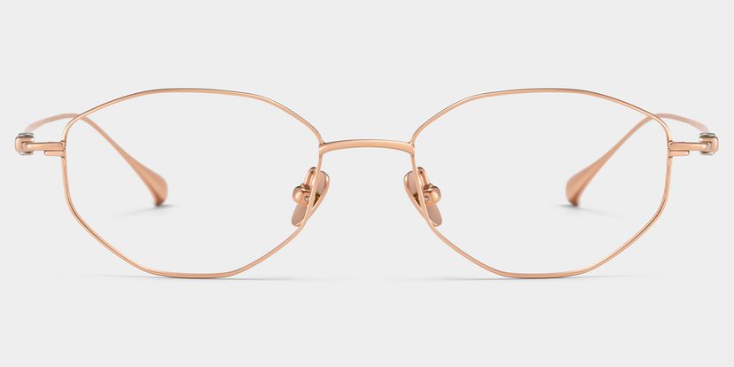 Everett Geometric Gold Glasses