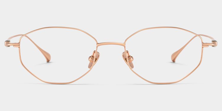 Everett Geometric Gold Glasses