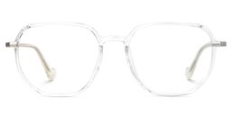 Maura Geometric Clear Glasses0