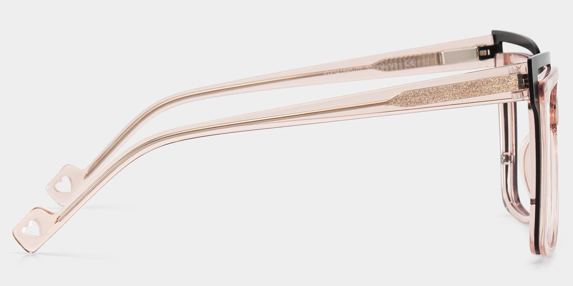 Twolla Square Champagne Glasses and Black Edge Frame3