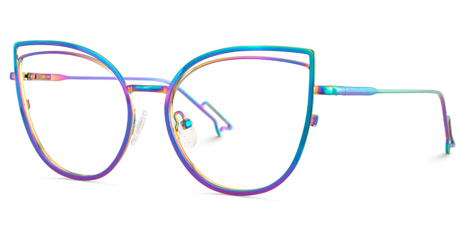 Spivey Cateye Metal Full Frame Eyeglasses | Zeelool3