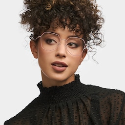 Bivins Geometric Pink Glasses0