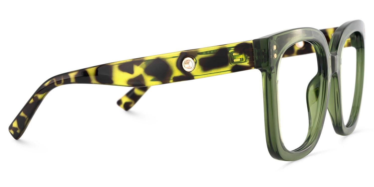 Women's Green Glasses With Square Shape5
