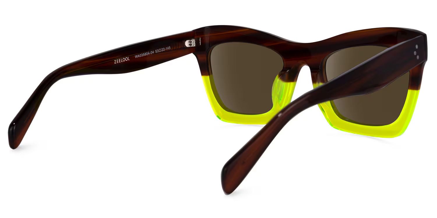 Benitez Square Green Sunglasses | Zeelool Glasses3