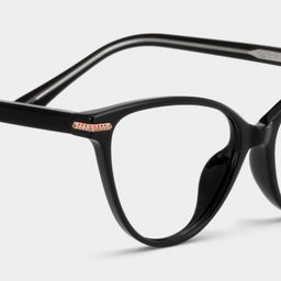 Jagger Cat-Eye Black Glasses5